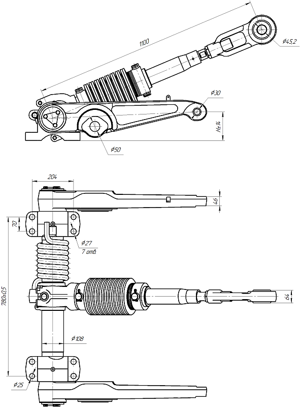 Вал рычагов