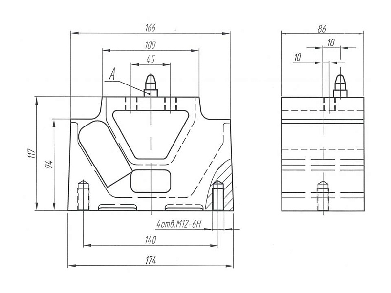 Подушка виброизоляционная